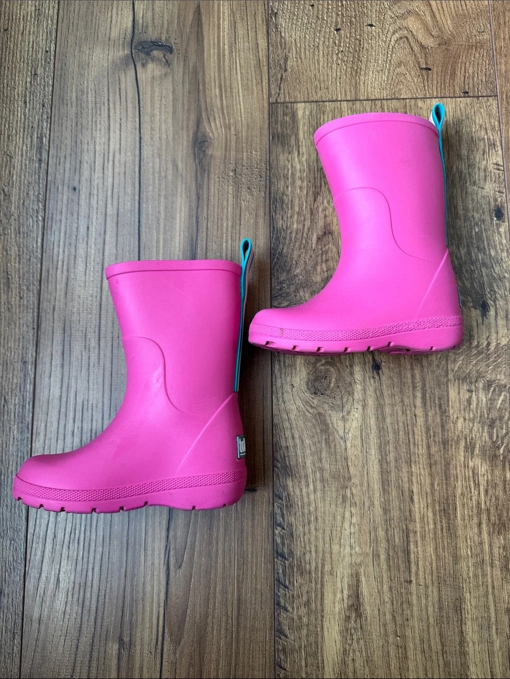 Totes toddler pink rain boots, size 5-6